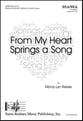 From My Heart Springs a Song SSA choral sheet music cover